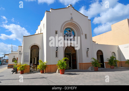 Eglise de San Miguel de Cozumel mexique Église Catholique Banque D'Images