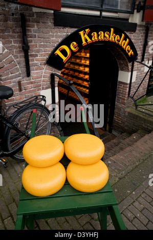 De kaaskelder,fromager,marché aux fleurs,Amsterdam, Pays-Bas Banque D'Images