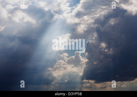 Storm Clouds in Sky, Texas, États-Unis Banque D'Images