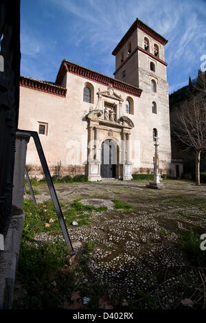 Eglise Saint Pierre et Saint Paul dans le style mudéjar, situé dans Carrera del Darro, 10, Granada, Espagne Banque D'Images