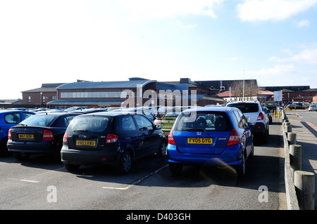 United Lincolnshire Hospitals.NHS. L'Hôpital du comté de Lincoln.Parking voiture . Banque D'Images