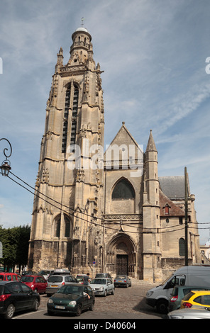 L'église Saint Jacques à Compiègne, Oise Picardie, dans le nord de la France. Banque D'Images