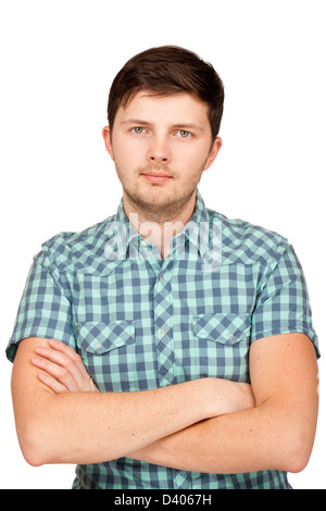 Portrait de beau jeune homme Banque D'Images