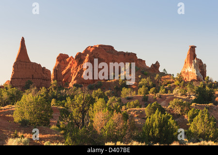 Paysage distinct connu sous le nom de Kodachrome Basin State Park, près de la ville de Cannonville - comté de Kane, Utah Banque D'Images
