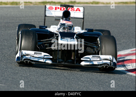 Valtteri Bottas (FIN), Williams-Renault FW35, la formule 1 séances d'essai, contrôle du circuit de Catalunya, Barcelone, Espagne, Février 2013 Banque D'Images