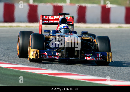 Daniel Ricciardo (AUS), Scuderia Toro Rosso-Ferrari STR8, Formule 1 séances d'essai, Barcelone, Espagne, 10 févr. 2013 Banque D'Images