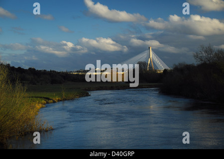 Boyne, pont à péage Suspension Irlande Drogheda Banque D'Images