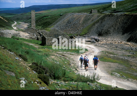 Ancienne mine de plomb des gangs, Arkengarthdale, Yorkshire Dales Banque D'Images