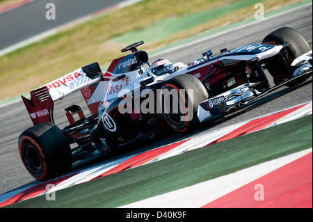 Valtteri Bottas (FIN), Williams-Renault FW35, la formule 1 séances d'essai, contrôle du circuit de Catalunya, Barcelone, Espagne, Février 2013 Banque D'Images