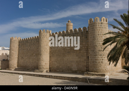 Sousse Tunisie grande mosquée remparts Banque D'Images