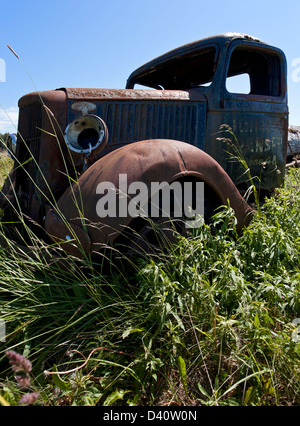 Camion Ford abandonnés. De l'Alaska. USA Banque D'Images