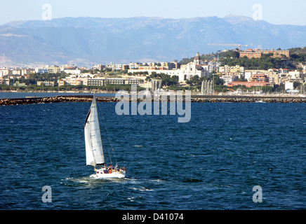 Cagliari est la capitale de l'île de Sardaigne Italie Banque D'Images