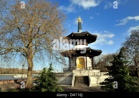 La Pagode de la paix à Battersea Park Londres Banque D'Images