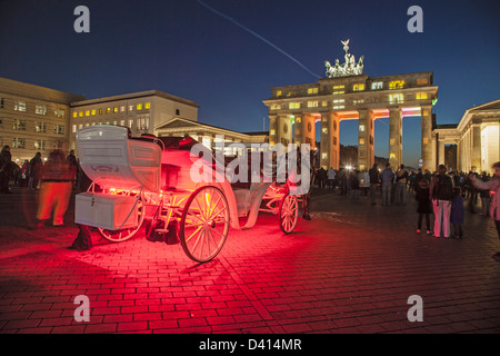 Fête des Lumières, Place de Paris, Porte de Brandebourg, Berlin Banque D'Images