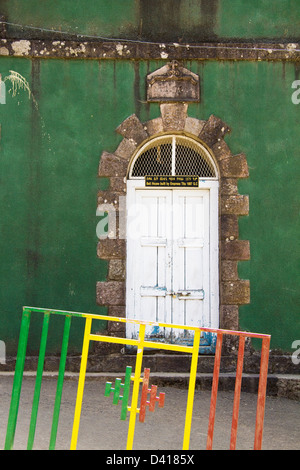 L'extérieur au-dessus de l'église Entoto Maryam Addis Ababa Ethiopie Afrique Banque D'Images