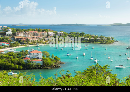 Cruz Bay Harbor, St John, USVI Banque D'Images