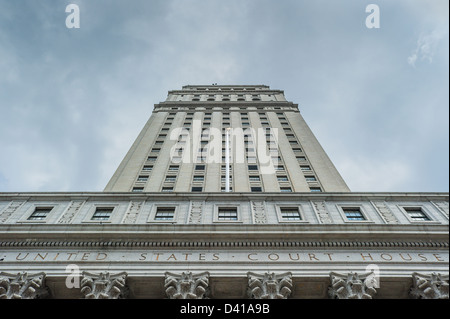 L'United States Court House dans Lower Manhattan, New York City Banque D'Images