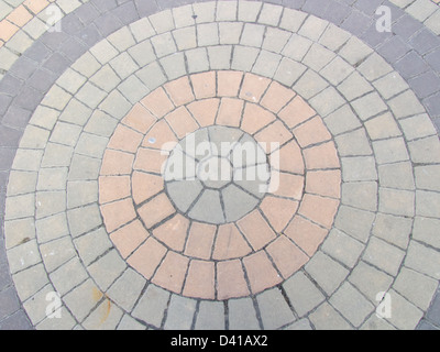 Chaussée cercle comme arrière-plan Banque D'Images