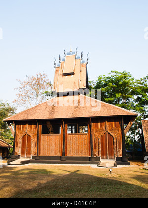 Maison contemporaine du nord de la Thaïlande à Chiang Rai, Thaïlande Banque D'Images