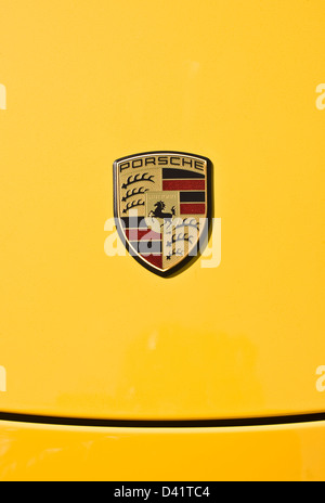 Insigne de la Porsche Boxster S, Southampton, UK Banque D'Images