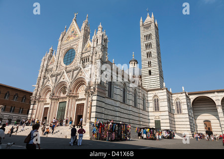 Cathédrale de Sienne, Toscane, Italie Banque D'Images