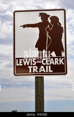 Lewis et Clark Trail US Route 2 Montana Banque D'Images