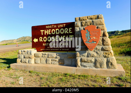 Parc National Theodore Roosevelt Unité Nord Dakota du Nord ND-NOUS Banque D'Images