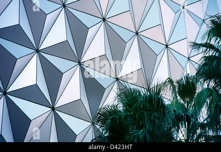 Orlando, Floride Usa Centre Epcot Spaceship Earth Détail Banque D'Images