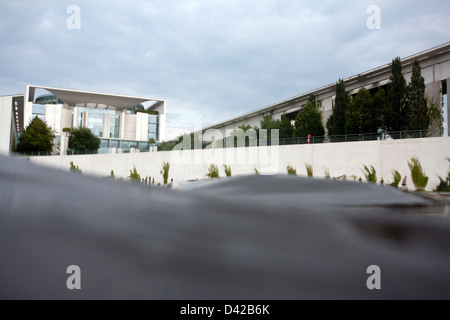 Berlin, Allemagne, les vagues de Spree avant la Chancellerie fédérale Banque D'Images