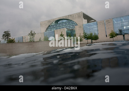 Berlin, Allemagne, les vagues de Spree avant la Chancellerie fédérale Banque D'Images