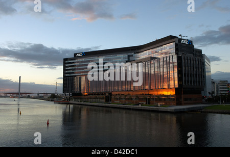 Melbourne, Australie, le nouveau siège social de la banque ANZ à Docklands Banque D'Images