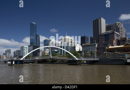 Melbourne, Australie, toits de Melbourne avec le Central Business District Banque D'Images