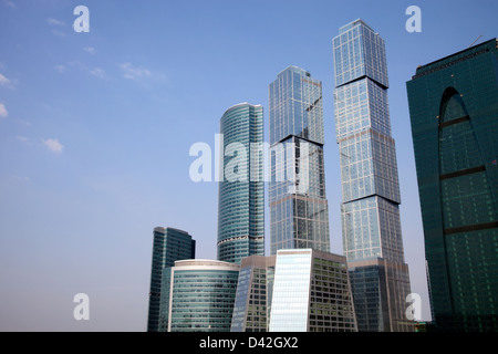 Moscou, Russie, le Centre du commerce international de Moscou Moscow-City Banque D'Images