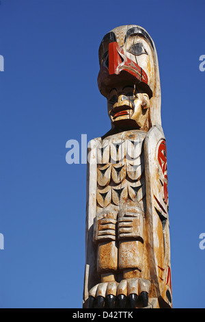 Totem, Victoria, BC, Canada Banque D'Images