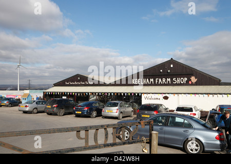 Voir d'Keelham Farm Shop à Queensbury près de Bradford Yorkshire très occupé en raison de scandale de la viande de cheval Banque D'Images