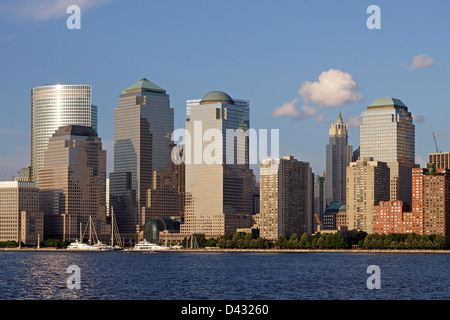 North Cove Marina, Lower Manhattan, New York City, USA Banque D'Images