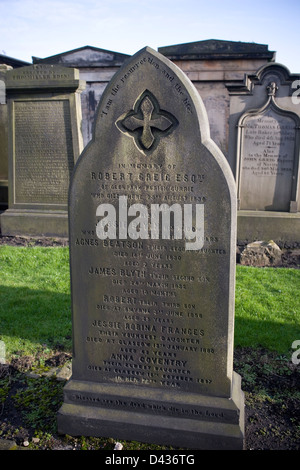 Canongate Kirk tombe Cimetière Edinburgh Banque D'Images