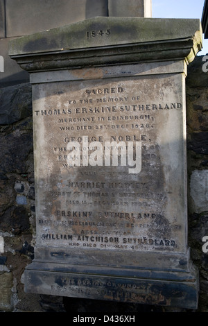 Canongate Kirk tombe Cimetière Banque D'Images