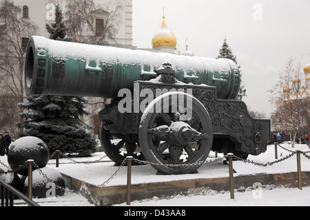 Tsar Cannon (Tsar Pushka) à Moscou. Kremlin, Moscou, Russie Banque D'Images