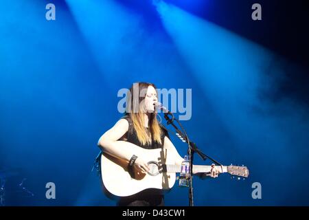 Londres, Royaume-Uni. 3 mars 2013. Amy Macdonald effectuant au London Palladium. Banque D'Images