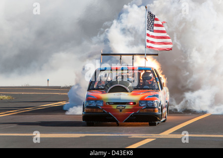 Le Flash Fire Truck Jet au Stuart Air Show Banque D'Images