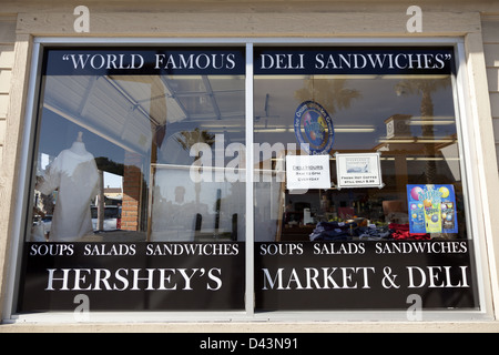 Hershey's World Famous Deli Sandwiches store sur Balboa Island Californie United States Banque D'Images