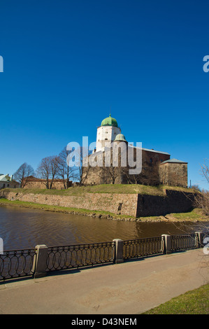 Vieux bâtiment historique antique à Vyborg. La Russie Banque D'Images