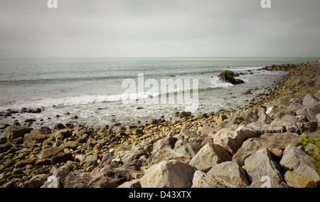 Côte de Ventnor, île de Wight, au Royaume-Uni. Banque D'Images