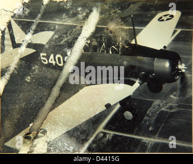 Le BT-14 nord-américain était un avion d'entraînement de base de l'US Army Air Forces pendant la IIe Guerre mondiale. Il était utilisé pour former les pilotes aux compétences de base en vol et en manœuvre. Banque D'Images