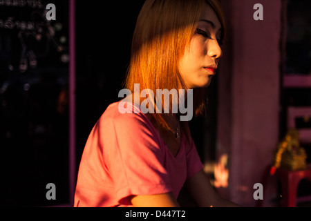 Un portrait d'un déplacement à Phrae, Thaïlande. Banque D'Images