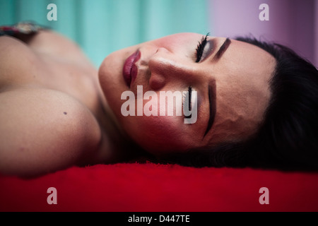 Un portrait d'un déplacement à Pattaya, Thaïlande. Banque D'Images