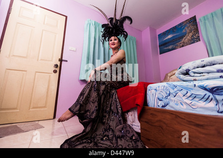 Un portrait d'un déplacement à Pattaya, Thaïlande. Banque D'Images