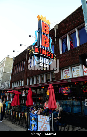 B.B. Le roi Beale Street Blues Memphis Tennessee TN Banque D'Images