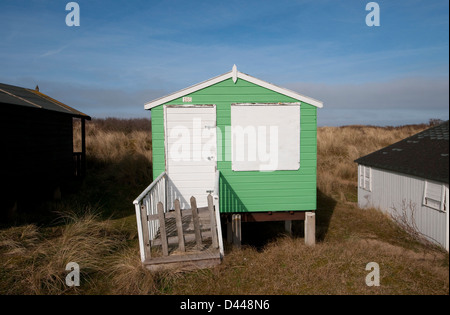 Cabines de plage de Hunstanton, Norfolk, Angleterre Banque D'Images